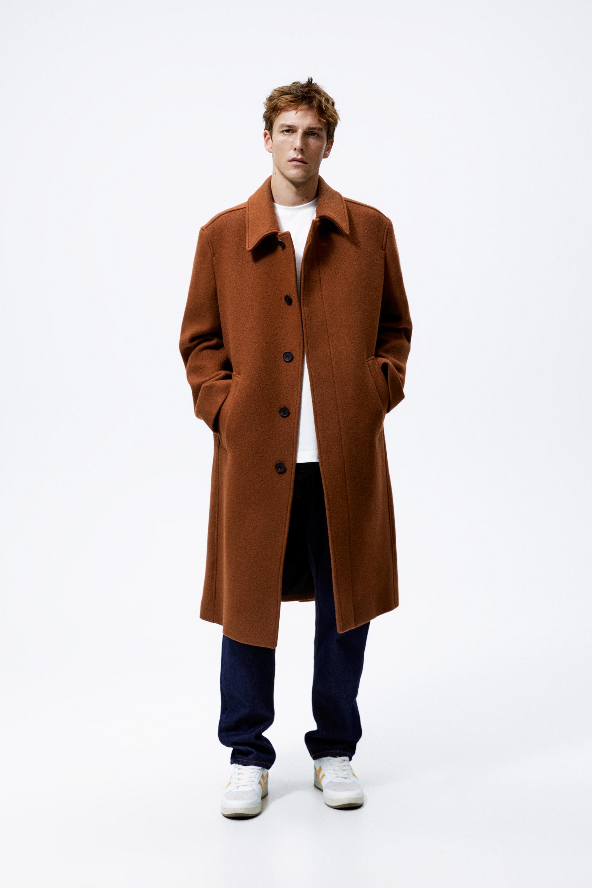 Zara orange coat top
